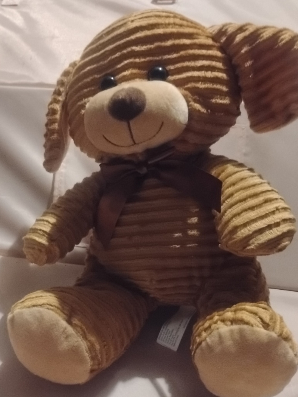 Plush Dog Toy for Dogs - Brown Corduroy Plush